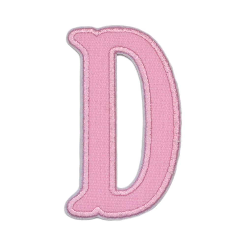 Pink Canvas Appliqué Letters *2 Pc Pre-Pack* Letter D