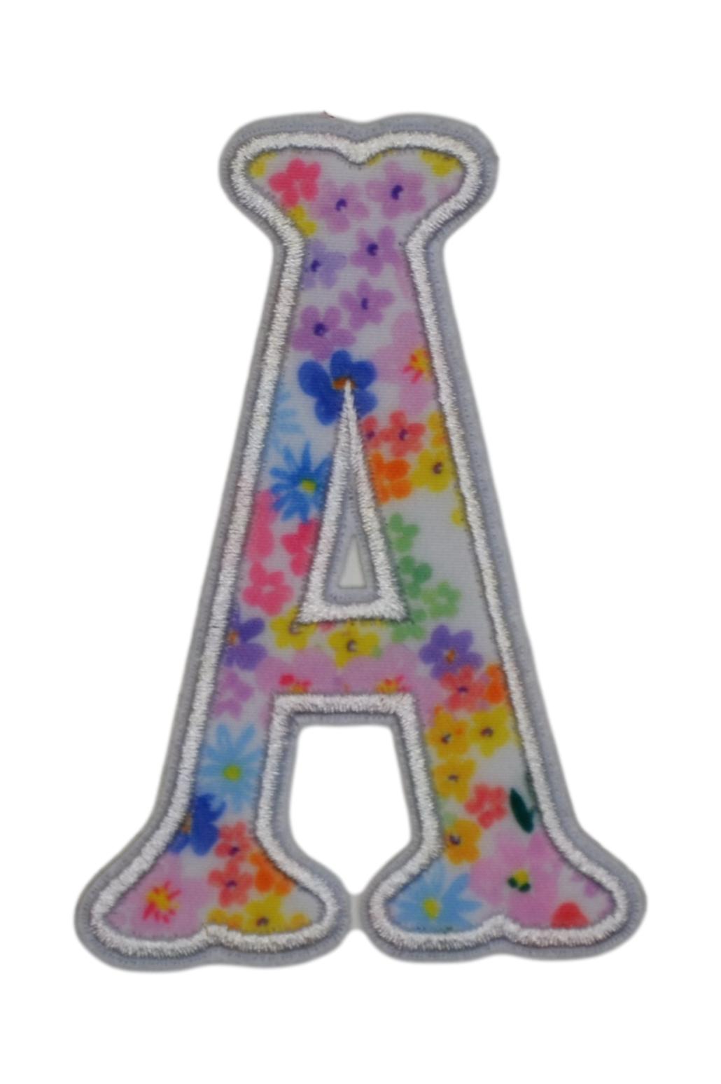 MEADOW FLORAL APPLIQUÉ LETTERS