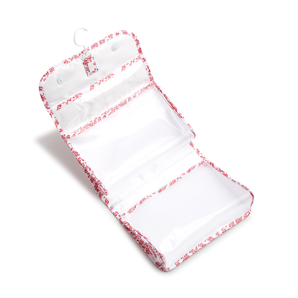 Luxe Gloss Hanging Toiletry Case - All Heart Red Cosmetic & Bags