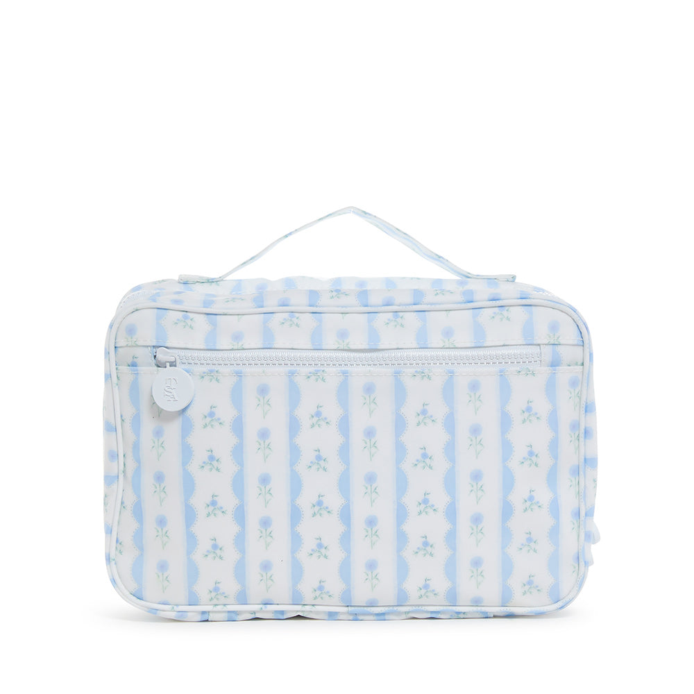 Bundle Up2 Hanging Toiletry Bag - Ribbon Floral Blue Cosmetic & Bags