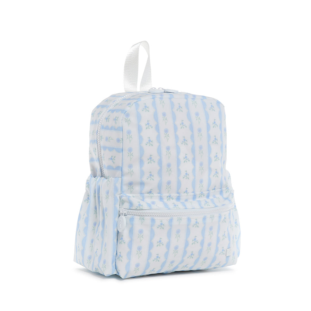 Mini Backer - Ribbon Floral Blue Backpacks