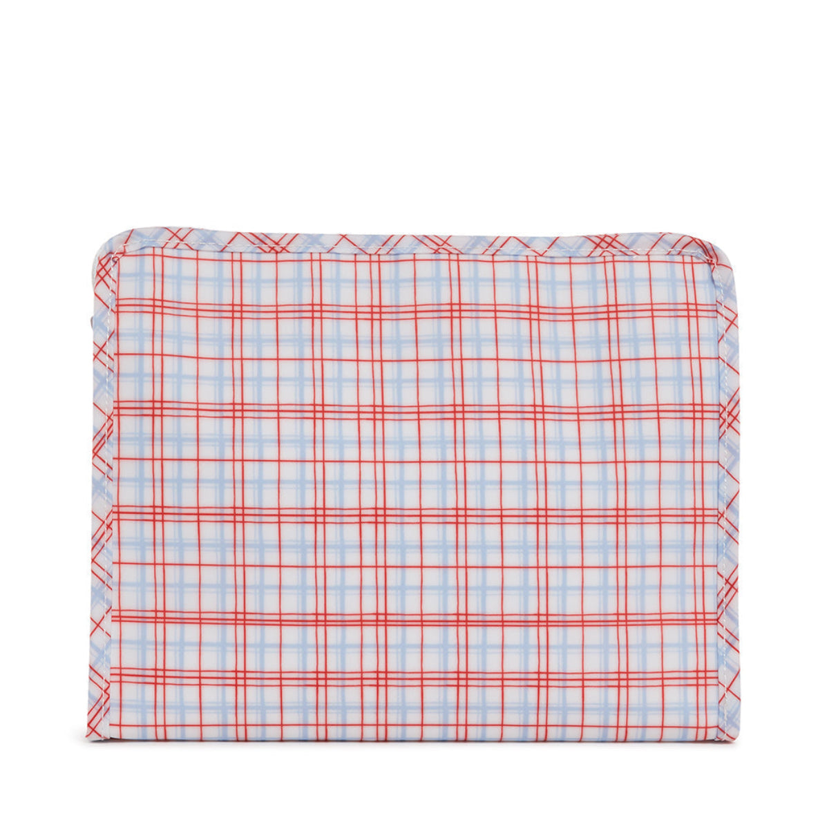 Roadie Large - Classic Plaid Red Zip Pouch