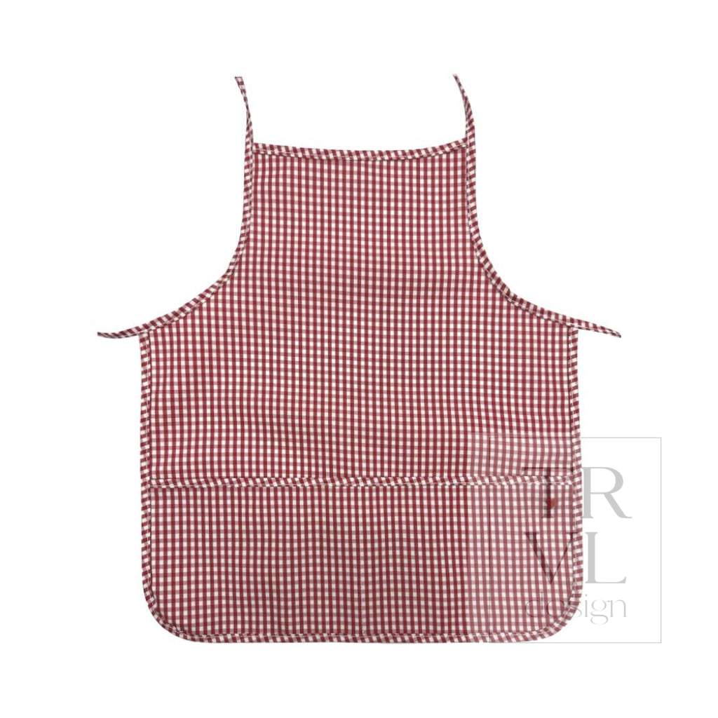 APRON - GINGHAM RED *2PC PRE-PACK* - Aprons