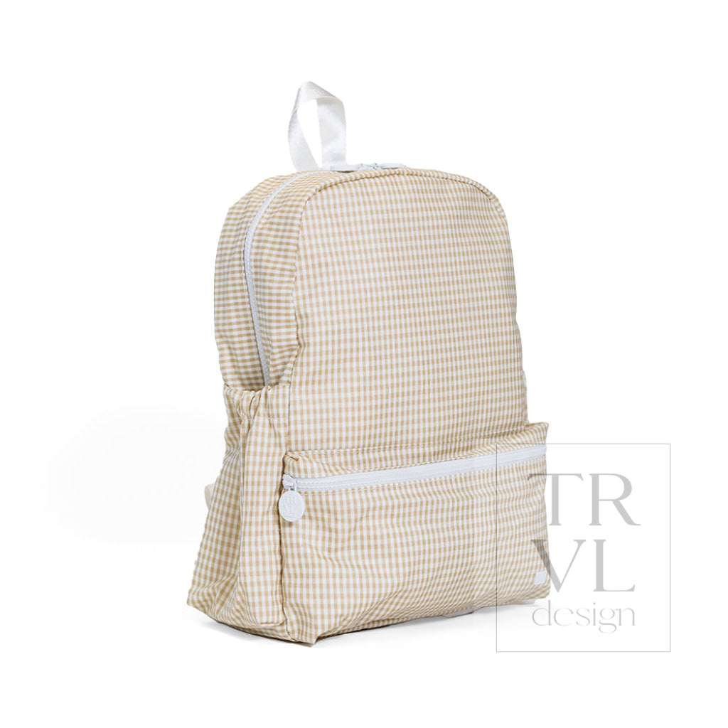 BACKPACKER - BACKPACK GINGHAM NEW KHAKI 3 - Backpacks