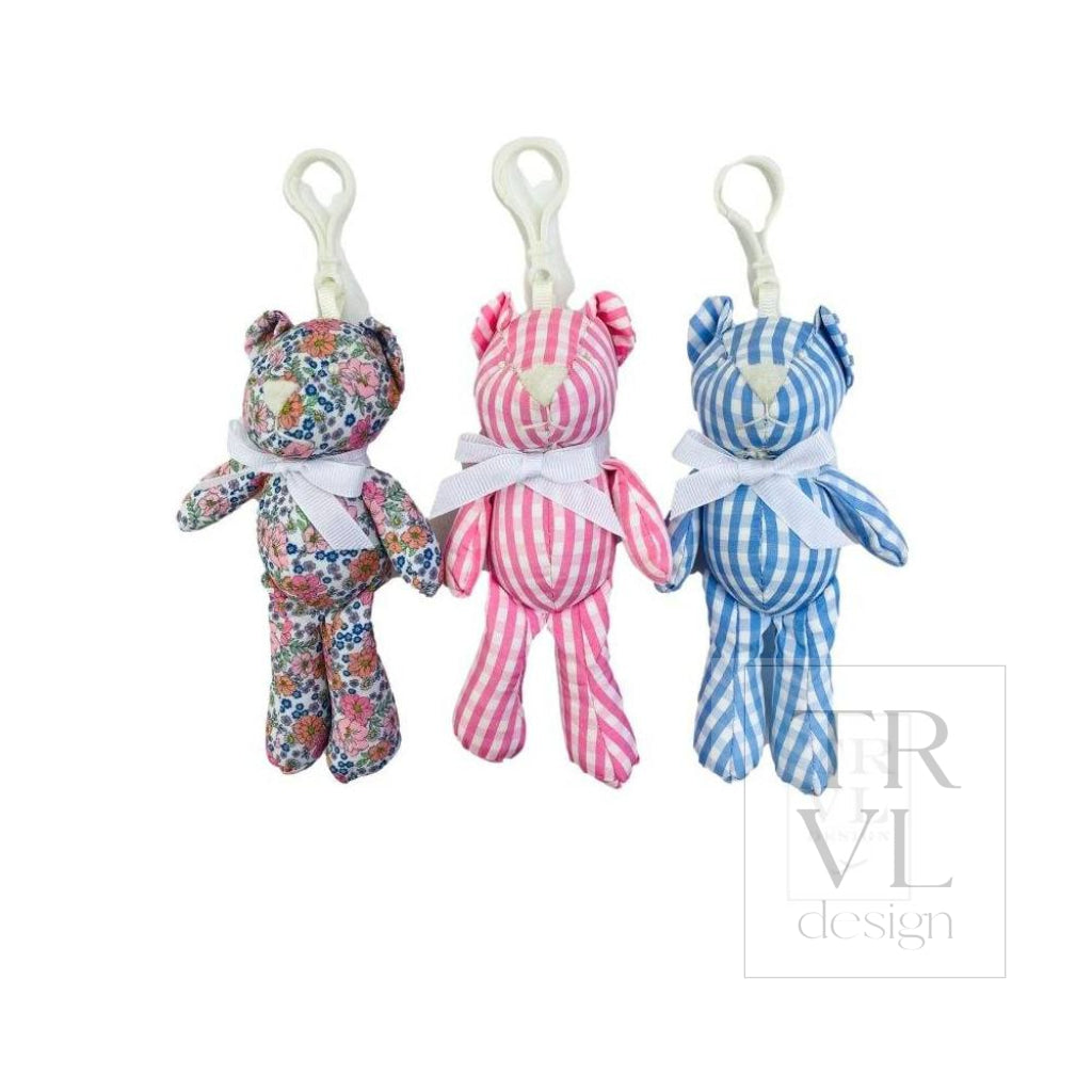 BEAR HUG TRIO CLIP ON -Gingham