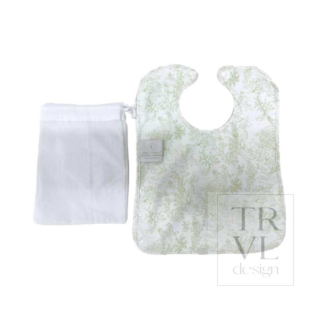Best Bib - Bunny Toile Green *2 Pc Pre-Pack* *New!