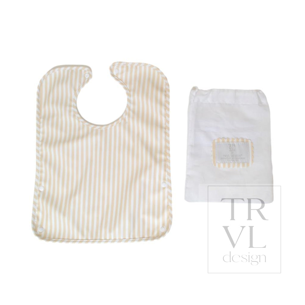 BEST BIB - PIMLICO STRIPE SAND *2 PC PRE-PACK* - Bibs