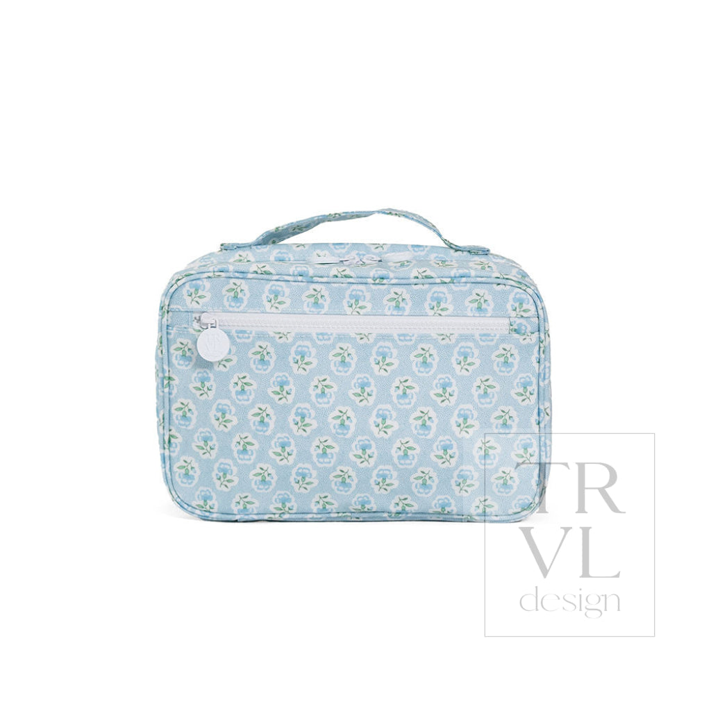 BUNDLE UP 2 Hanging Toiletry Bag - PETITE FLEUR BLUE - Cosmetic & Toiletry Bags