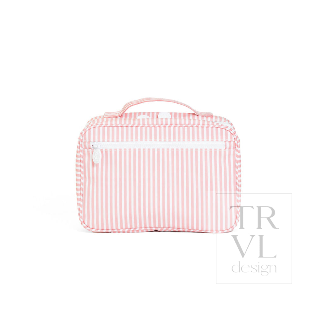 BUNDLE UP2 Hanging Toiletry Bag - PIMLICO STRIPE DUSTY ROSE - Cosmetic & Toiletry Bags