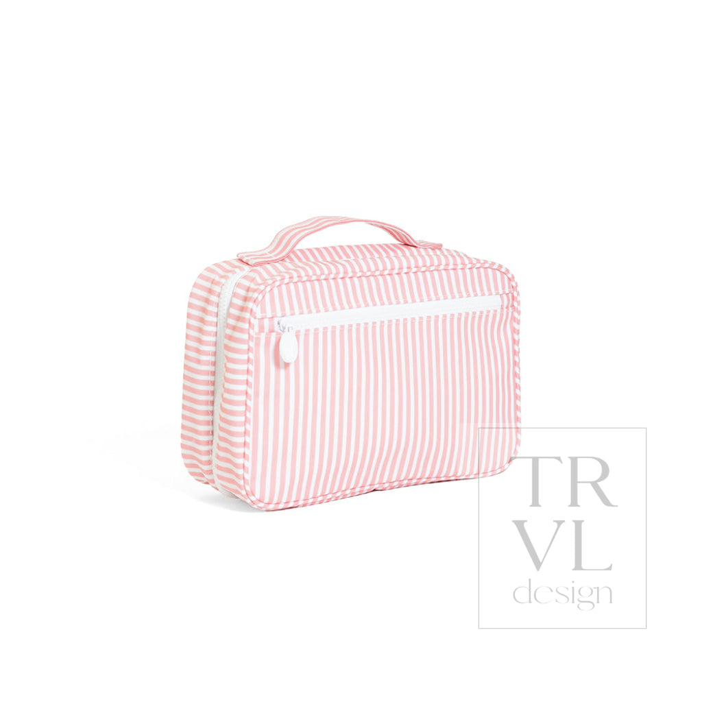 BUNDLE UP2 Hanging Toiletry Bag - PIMLICO STRIPE DUSTY ROSE - Cosmetic & Toiletry Bags