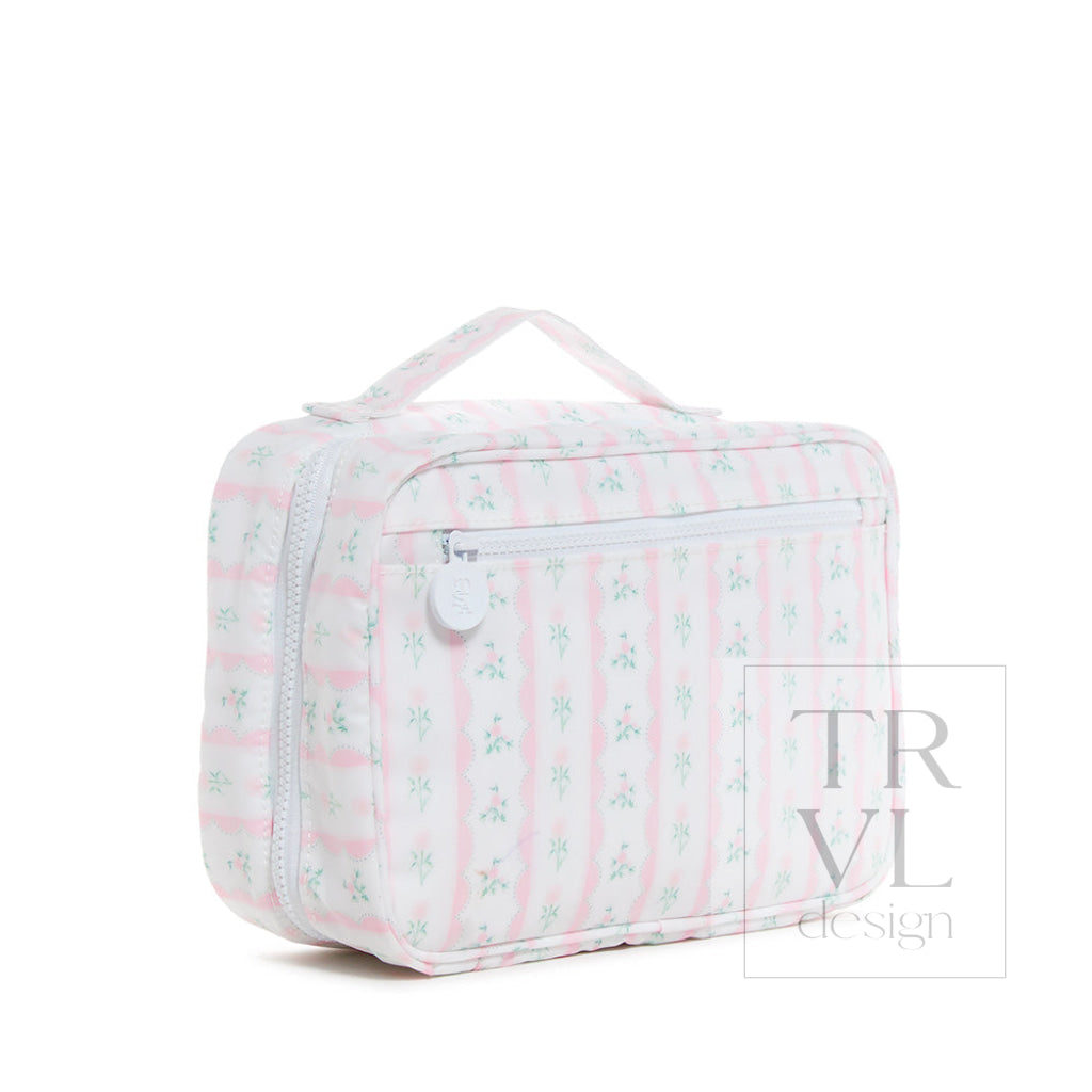 Bundle Up2 Hanging Toiletry Bag - Ribbon Floral Pink Cosmetic & Bags