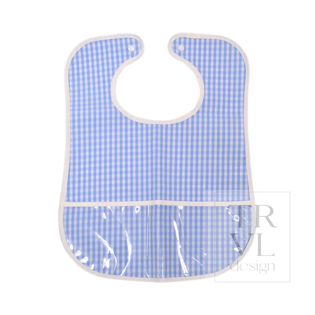 CLEAN UP BIB - GINGHAM SKY *2 PC PRE-PACK - Bibs