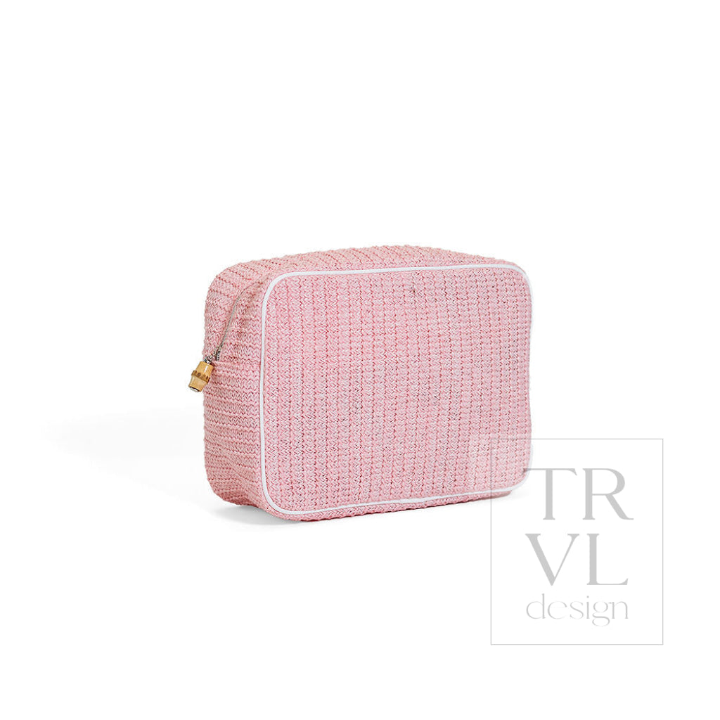 COASTAL STRAW XL GLAM - SHELL - Cosmetic & Toiletry Bags