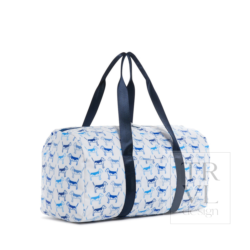 Duffel - Puppy Love Blue Weekender Bag Duffel Bags