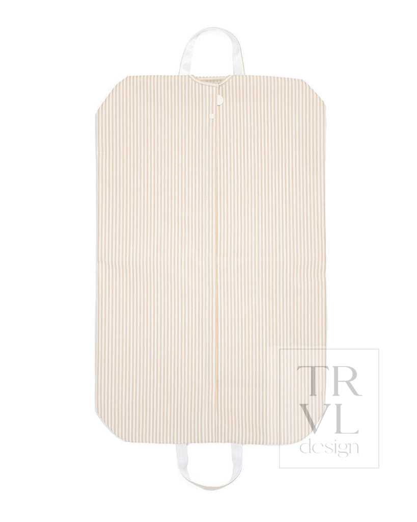 GARMENT BAG - PIMLICO STRIPE SAND - Garment Bags