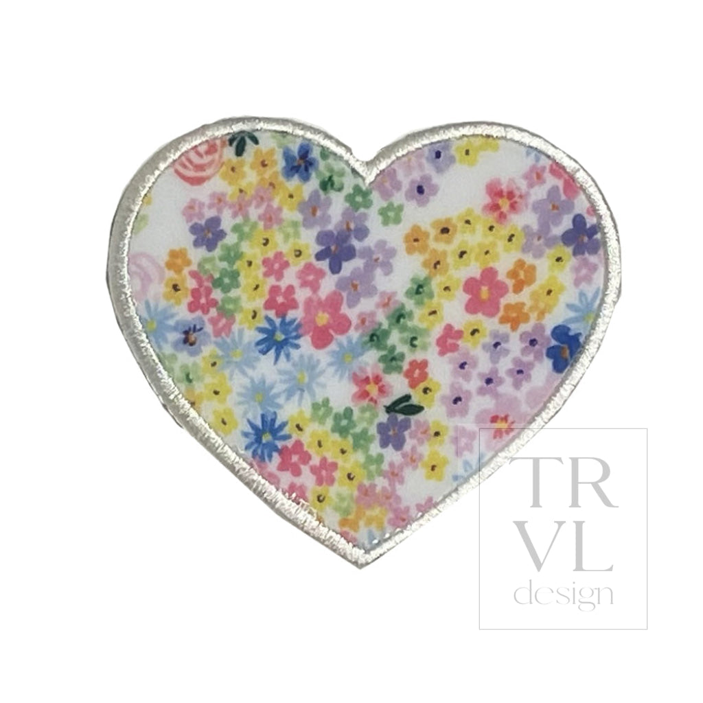 Heart Appliqué *2 Pc Pre - Pack* Meadow Floral
