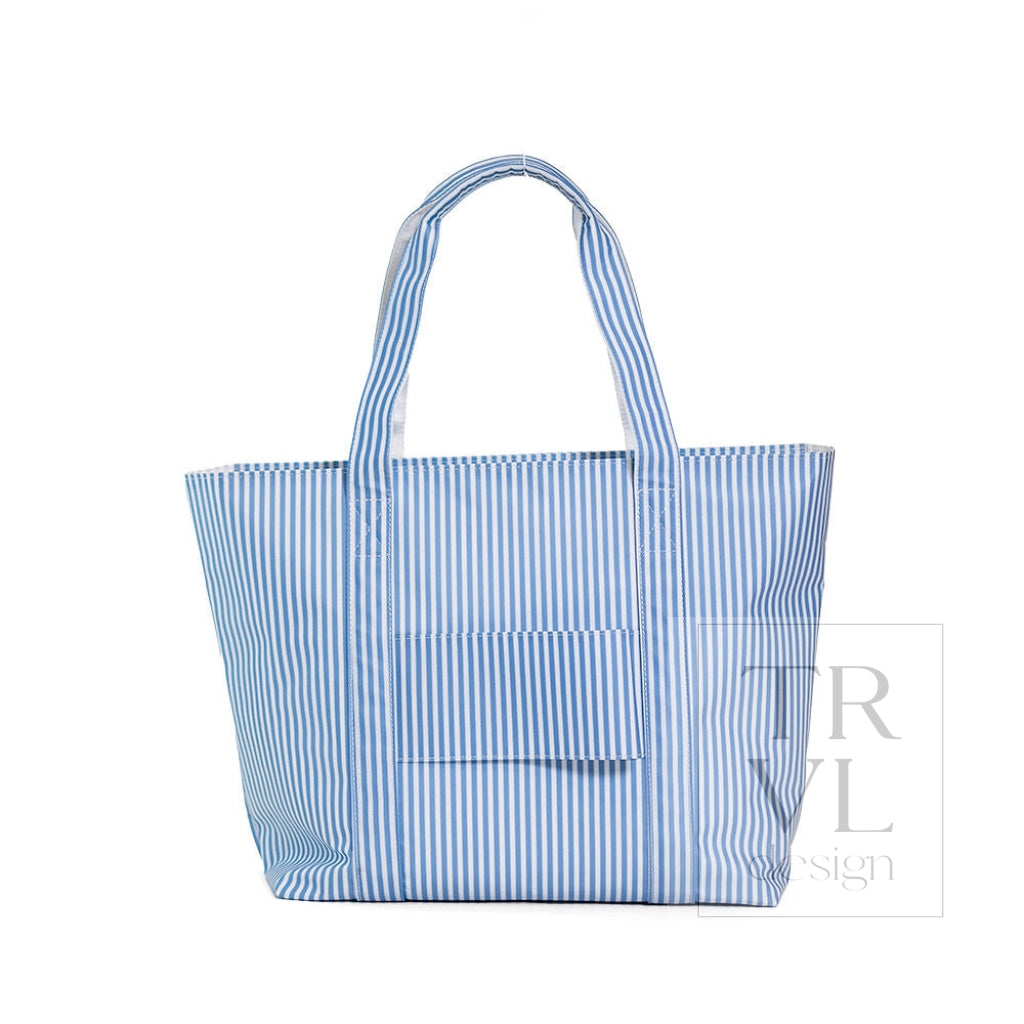 JUMBO TOTE - X-Large Tote PIMLICO STRIPE CHAMBRAY - Tote Bags