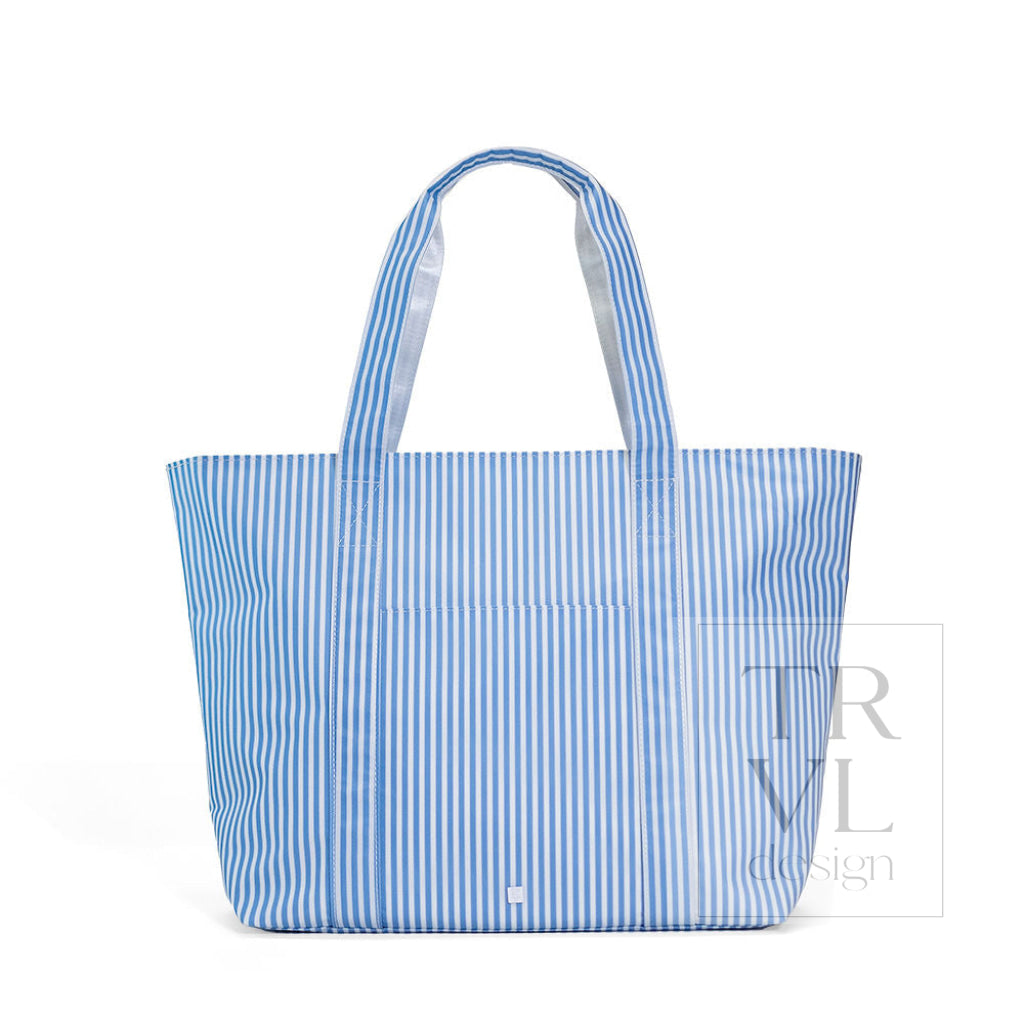 JUMBO TOTE - X-Large Tote PIMLICO STRIPE CHAMBRAY - Tote Bags