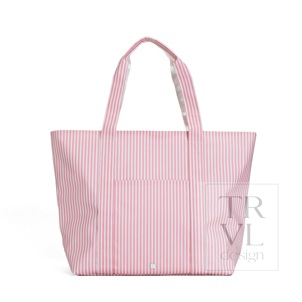 JUMBO TOTE - X-Large Tote PIMLICO STRIPE DUSTY ROSE - Tote Bags