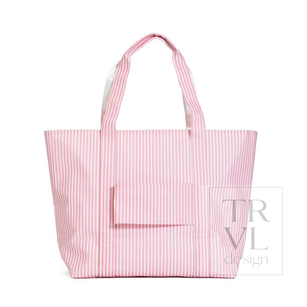 JUMBO TOTE - X-Large Tote PIMLICO STRIPE DUSTY ROSE - Tote Bags