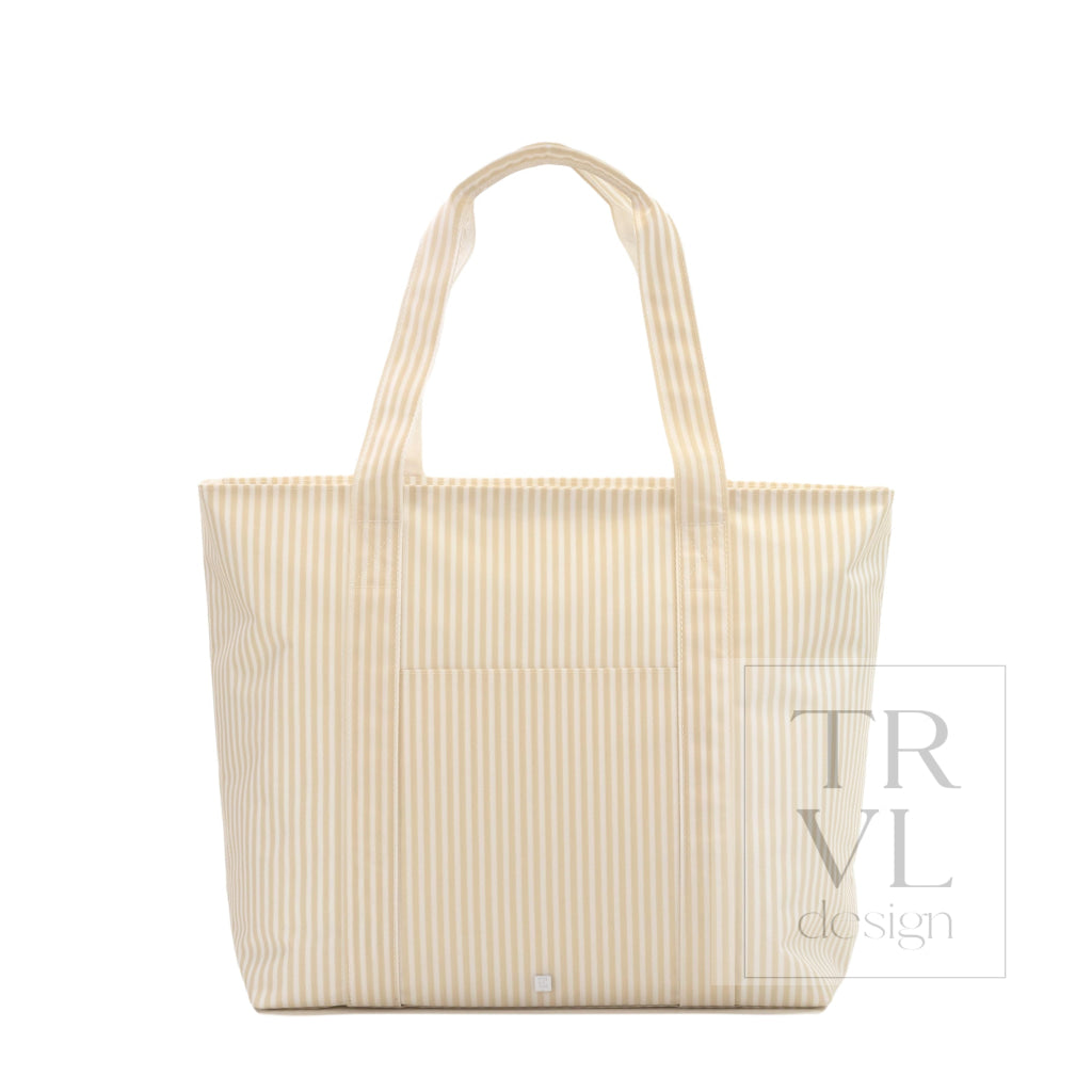 JUMBO TOTE - X-Large Tote PIMLICO STRIPE SAND *ETA Ship 7/30 - Tote Bags
