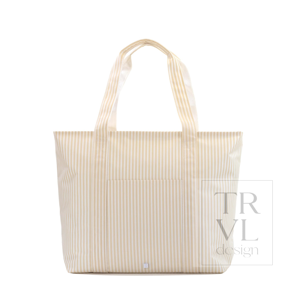JUMBO TOTE - X-Large Tote PIMLICO STRIPE SAND *ETA Ship 7/30 - Tote Bags