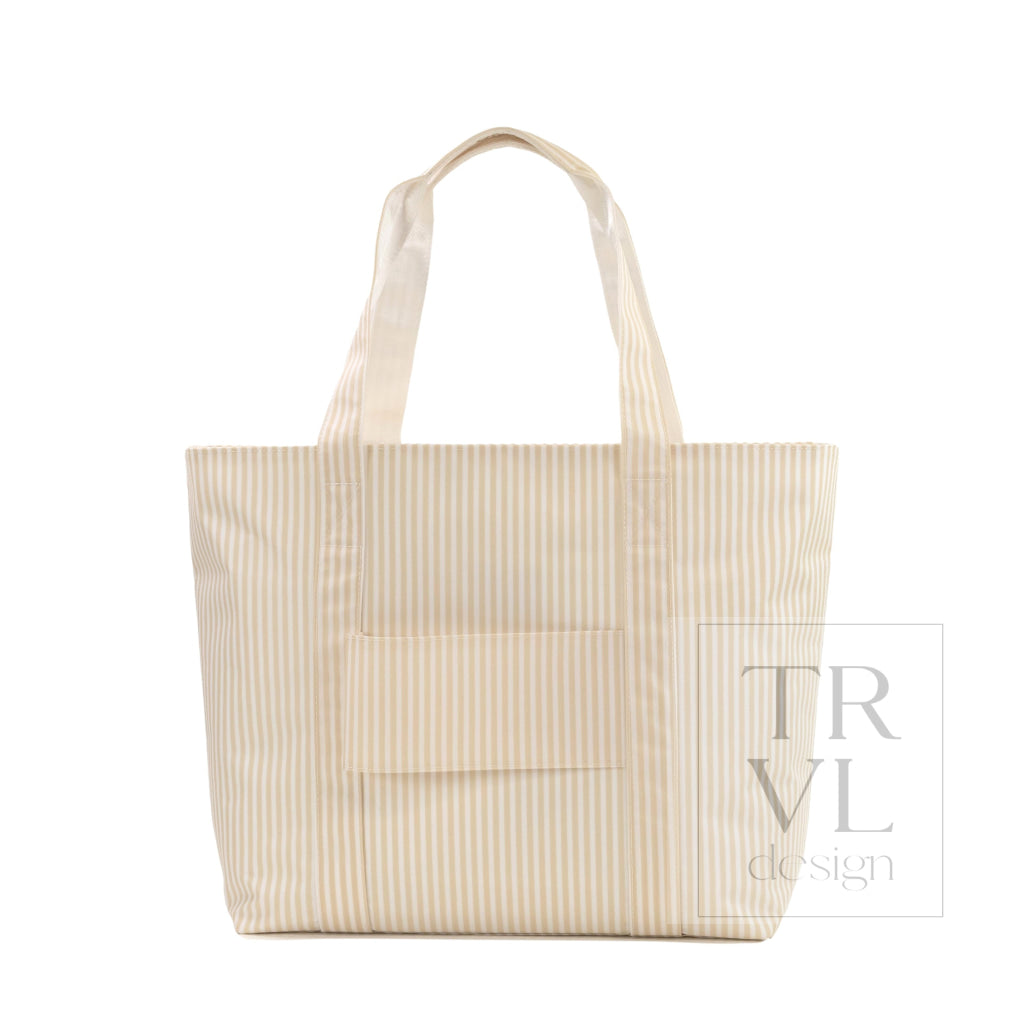 JUMBO TOTE - X-Large Tote PIMLICO STRIPE SAND *ETA Ship 7/30 - Tote Bags