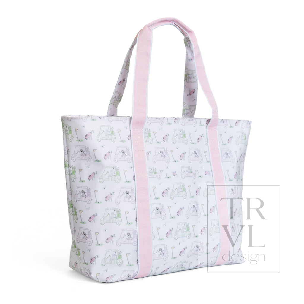 JUMBO TOTE - X-Large Tote PUTT PUTT PINK - Tote Bags