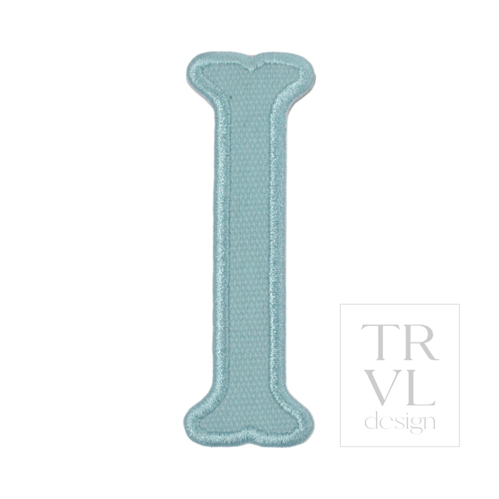 LETTER APPLIQUÉS - LARGE LAKE BLUE CANVAS *2 PC PRE-PACK* - Letter I - Decorative Stickers