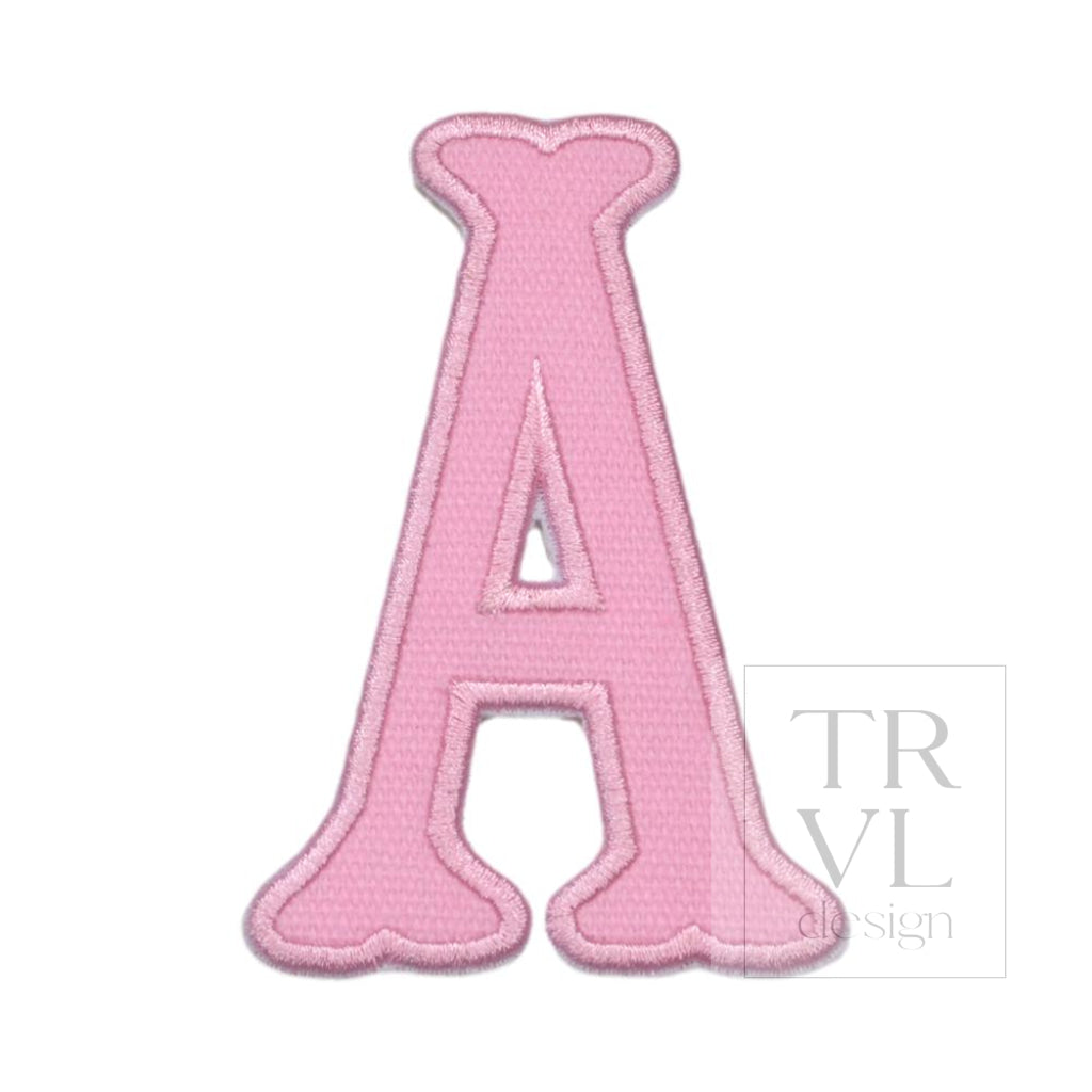 Pink Canvas Appliqué Letters *2 Pc Pre-Pack* Letter A
