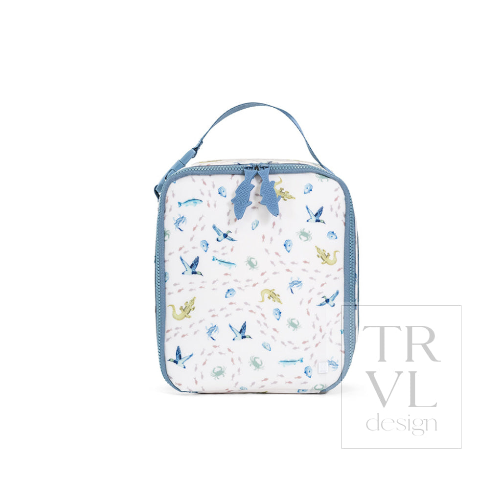LUNCH BOX Insulated Lunch Bag - COASTAL TIDES - Lunch Bags