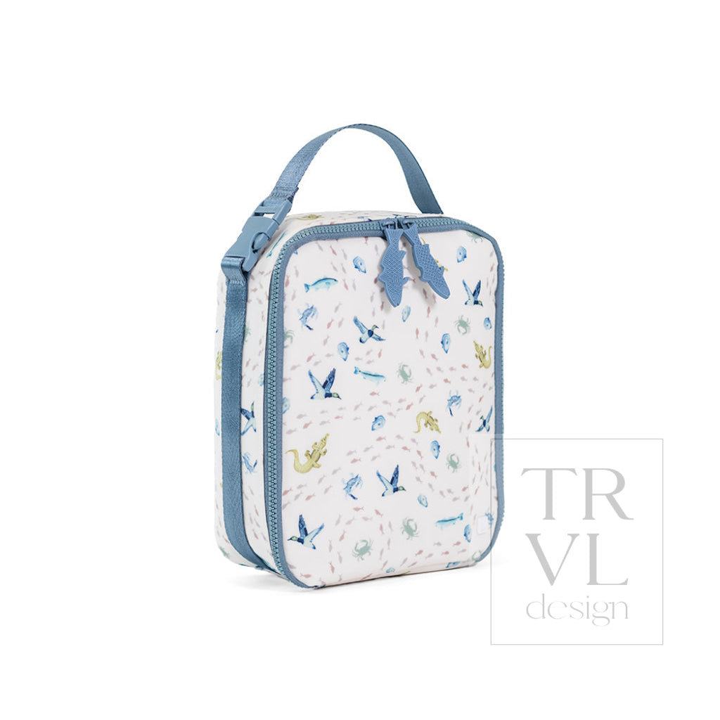 LUNCH BOX Insulated Lunch Bag - COASTAL TIDES - Lunch Bags