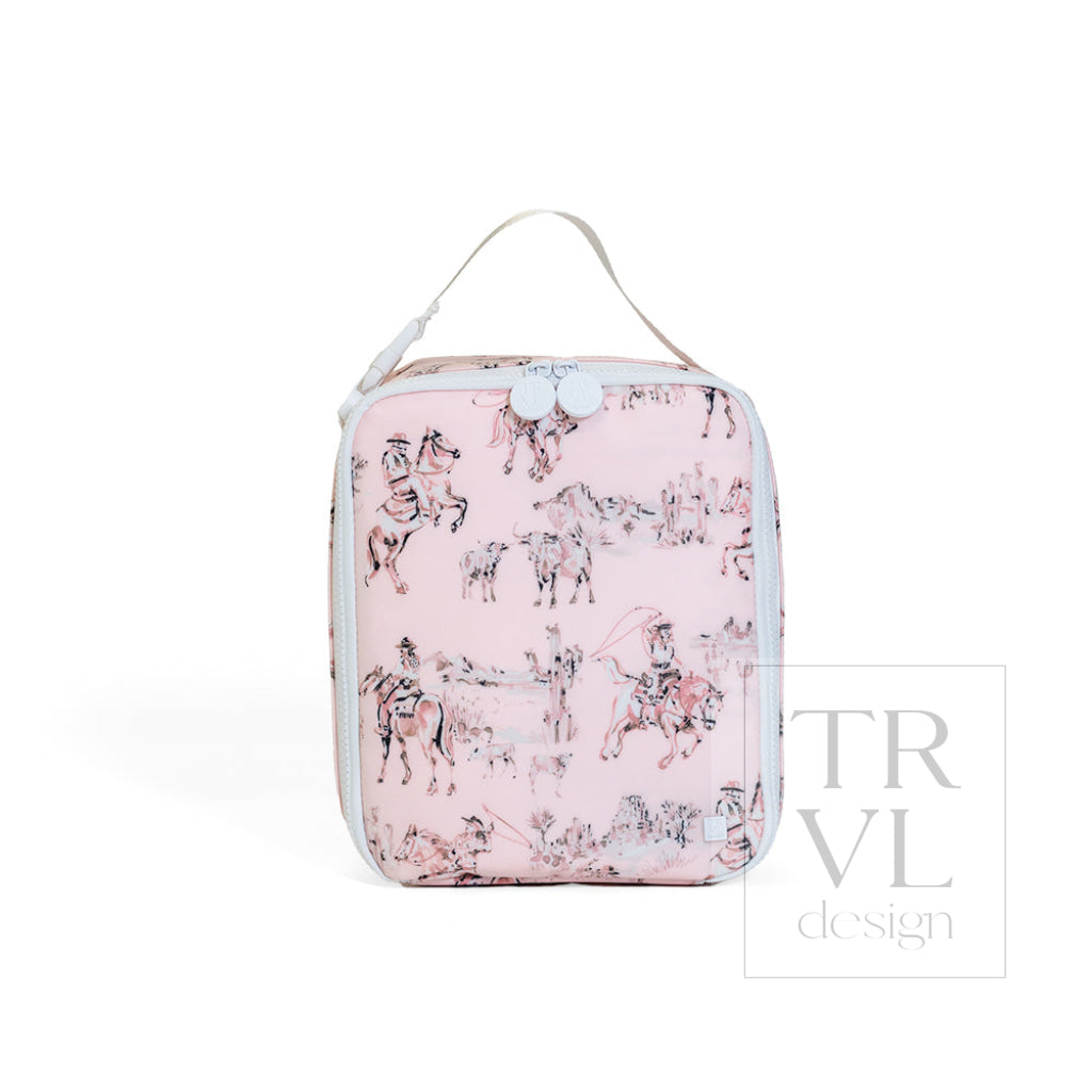 LUNCH BOX Insulated Lunch Bag - COWGIRL TOILE - Lunch Bags