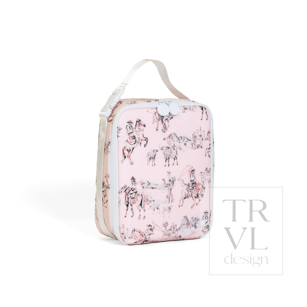 LUNCH BOX Insulated Lunch Bag - COWGIRL TOILE - Lunch Bags