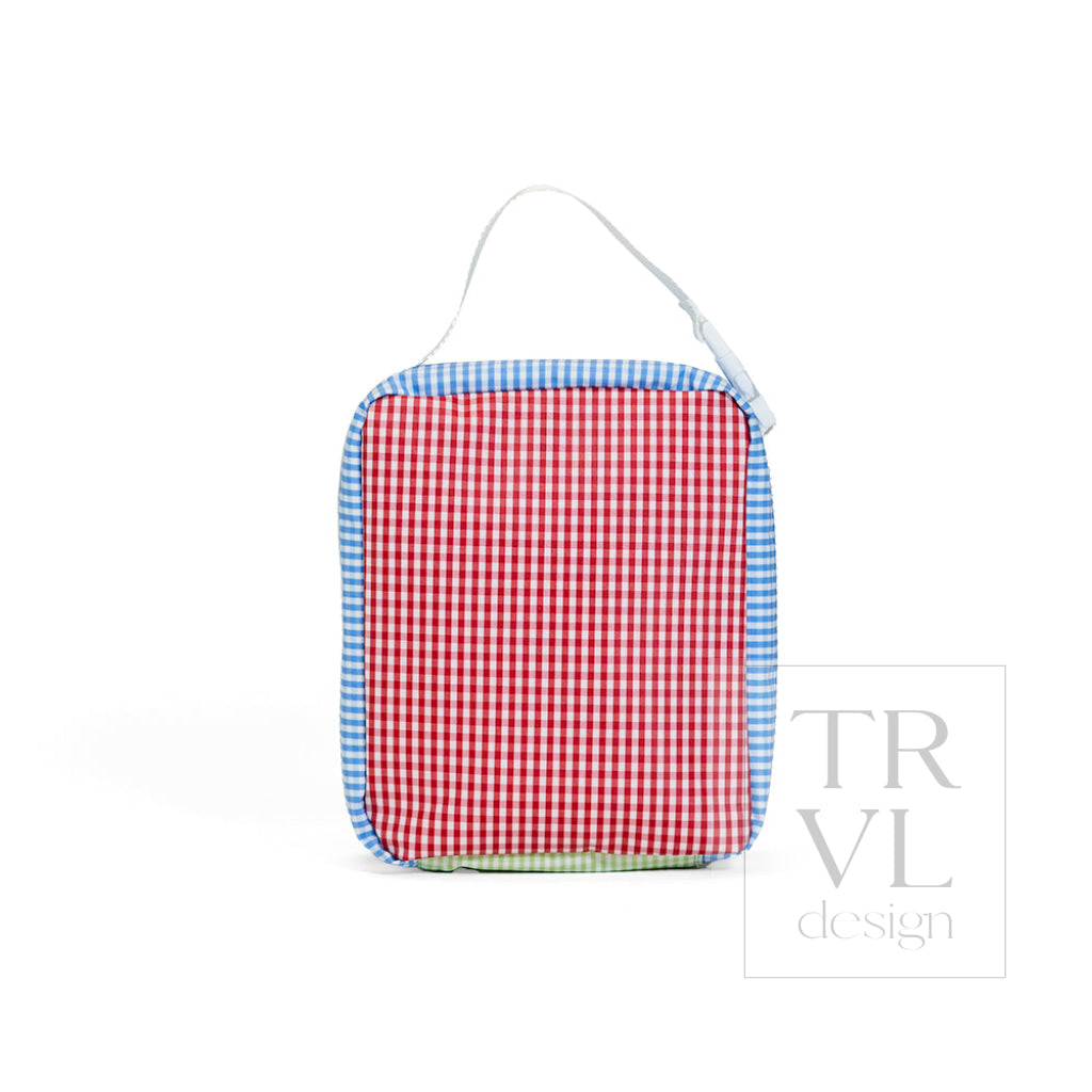 LUNCH BOX Insulated Lunch Bag - PATCH BLUE - Lunch Bags