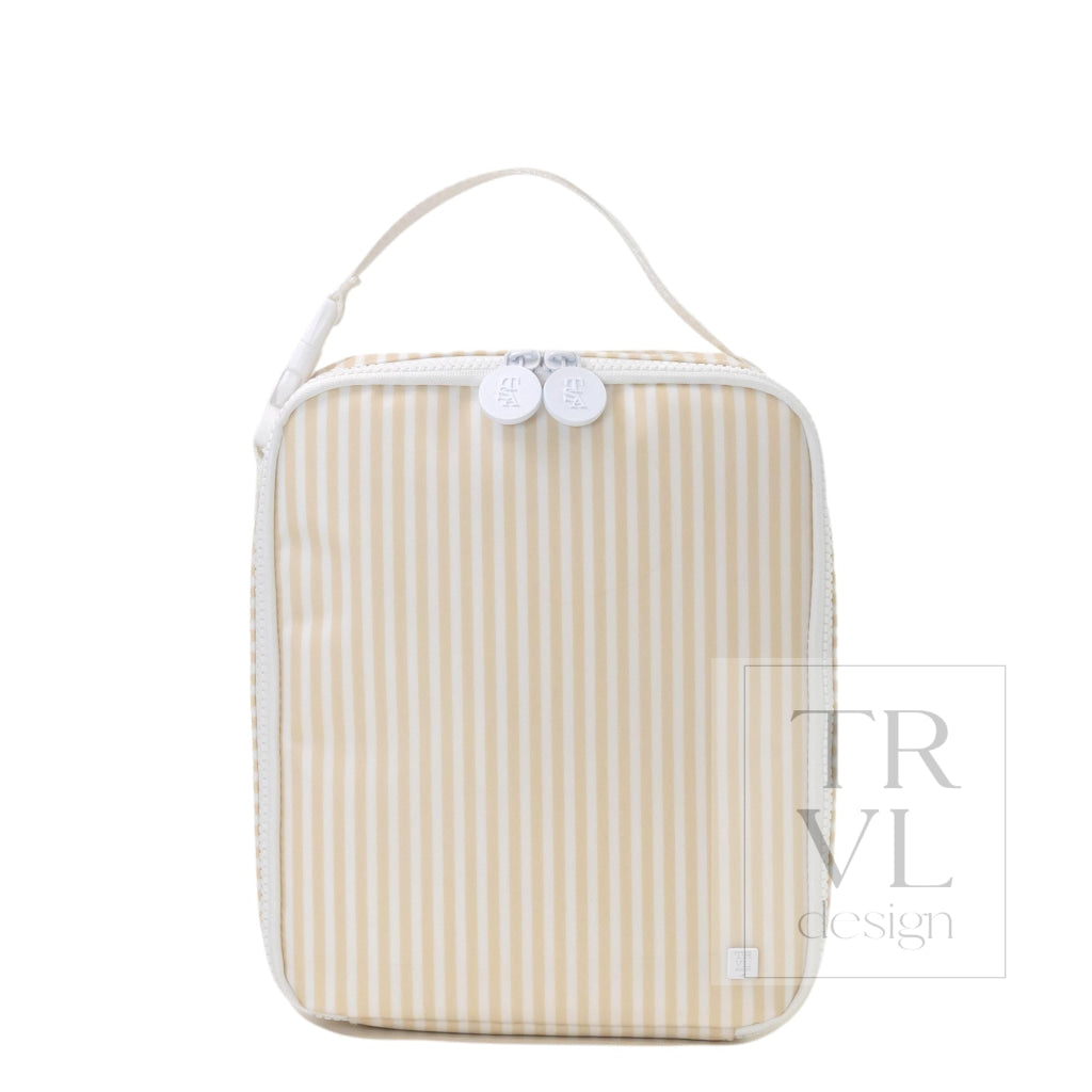 LUNCH BOX Insulated Lunch Bag - PIMLICO STRIPE SAND - Lunch Bags
