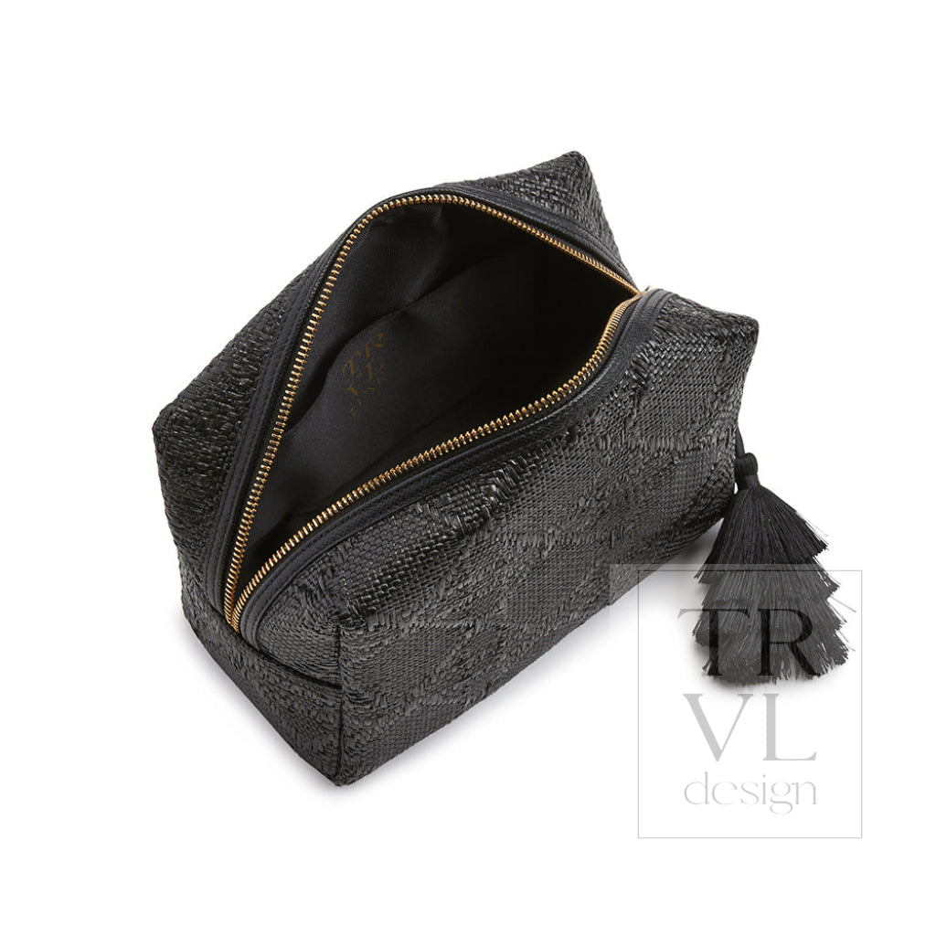 Luxe Bali Straw - Everything Bag Cane Midnight