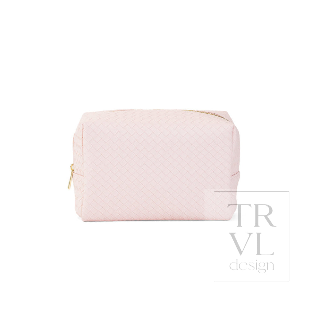 LUXE EVERYDAY Cosmetic Bag - WOVEN SHELL - Cosmetic & Toiletry Bags