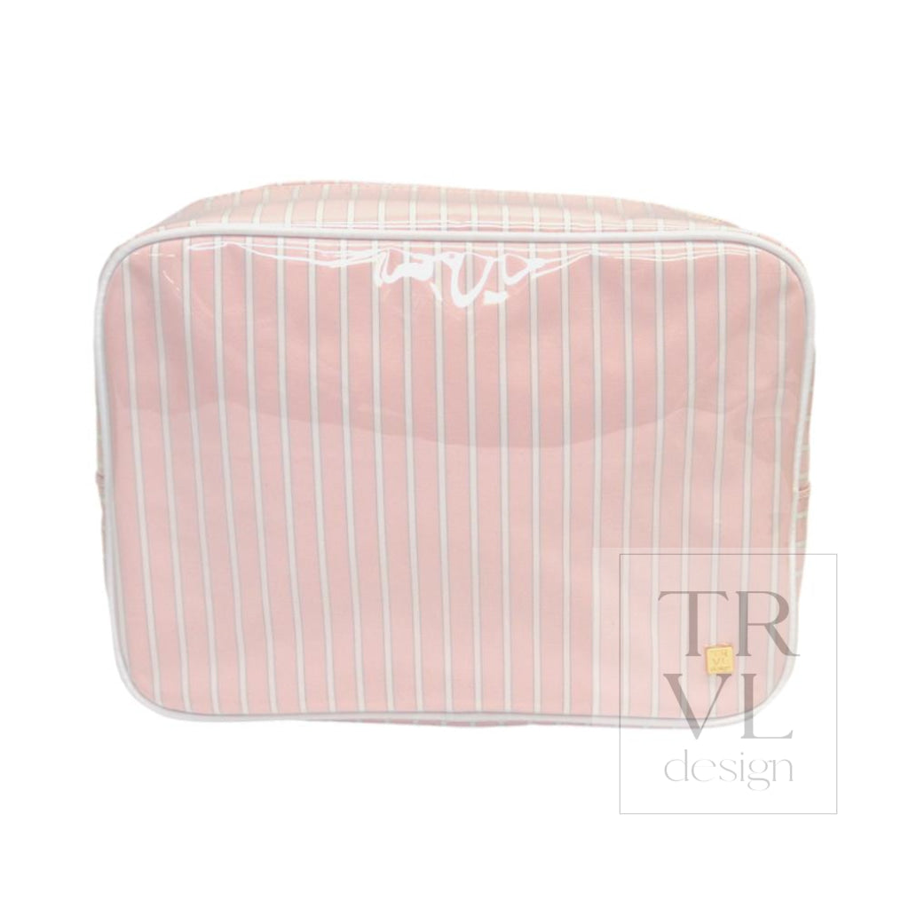 LUXE GLOSS OVERLAY XL GLAM + GO GLAM COASTAL SET - SHELL STRIPE - Cosmetic & Toiletry Bags