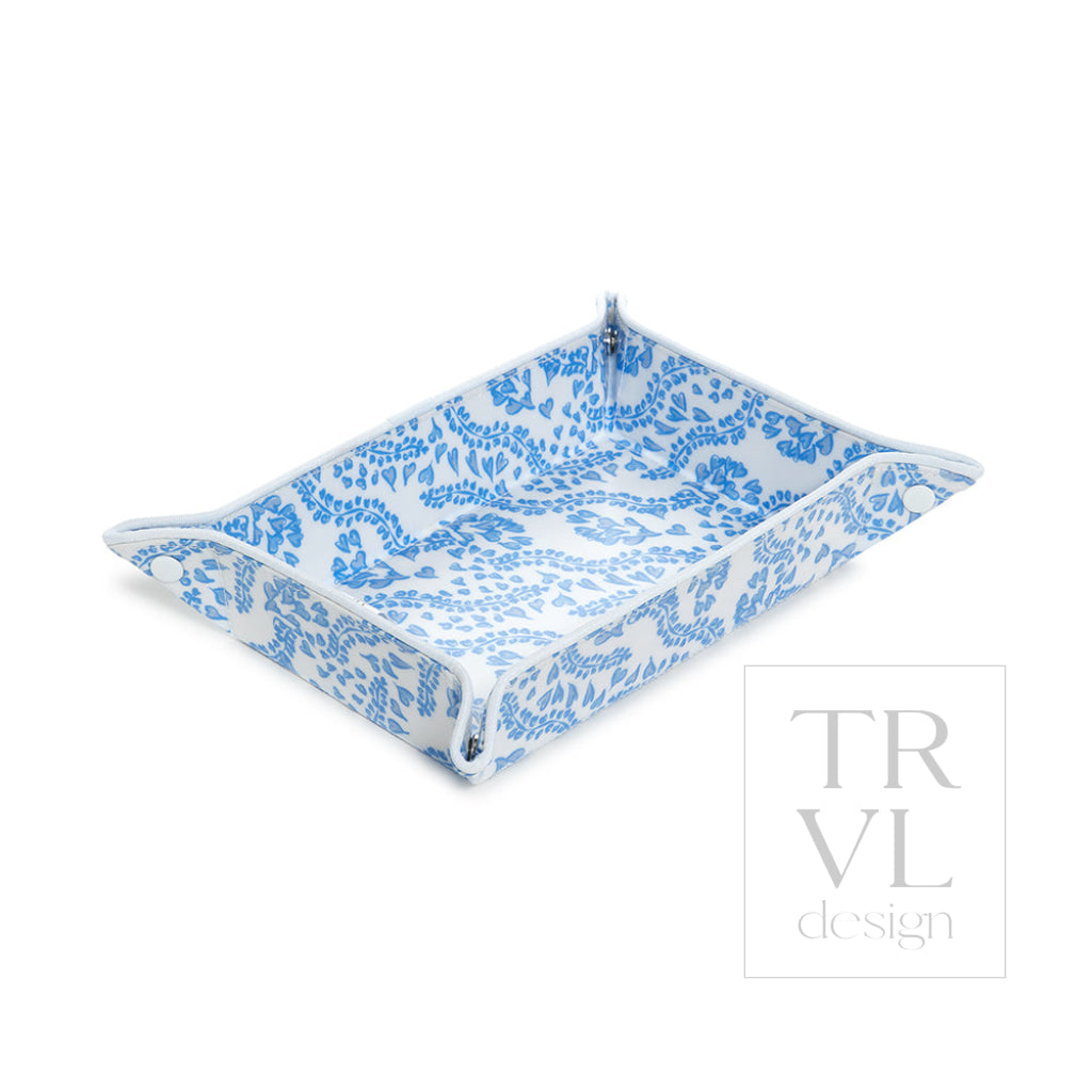 Luxe Gloss Tray Set - All Heart Blue Cosmetic & Toiletry Bags