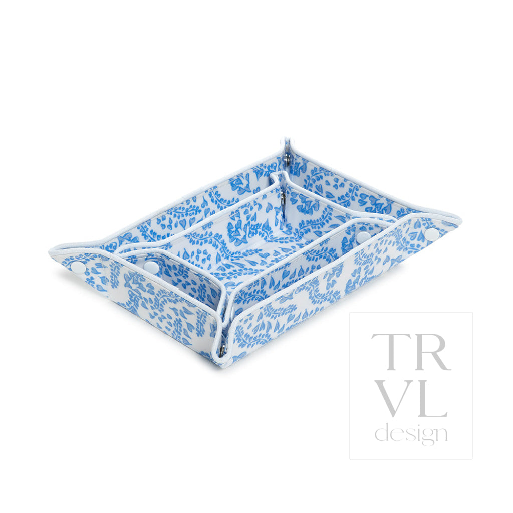 Luxe Gloss Tray Set - All Heart Blue Cosmetic & Toiletry Bags