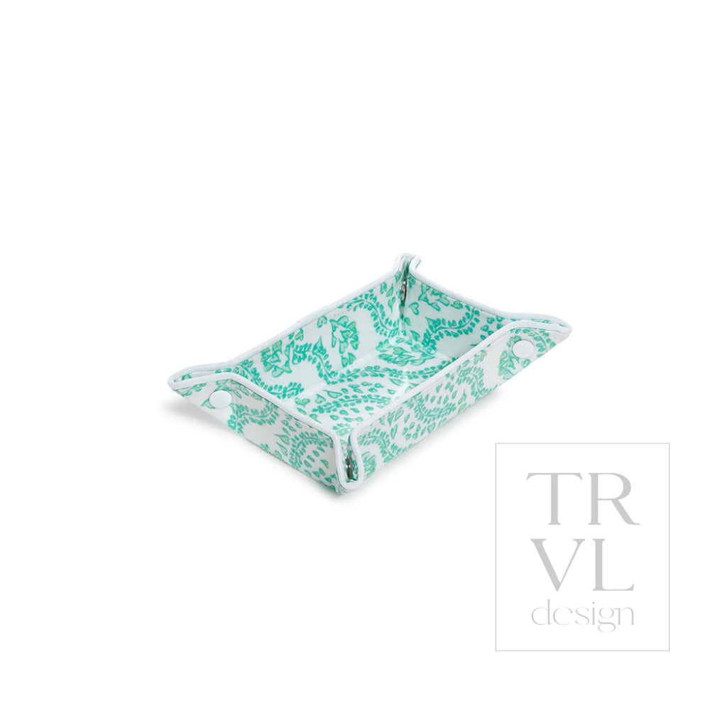 Luxe Gloss Tray Set - All Heart Kelly Green Cosmetic & Toiletry Bags