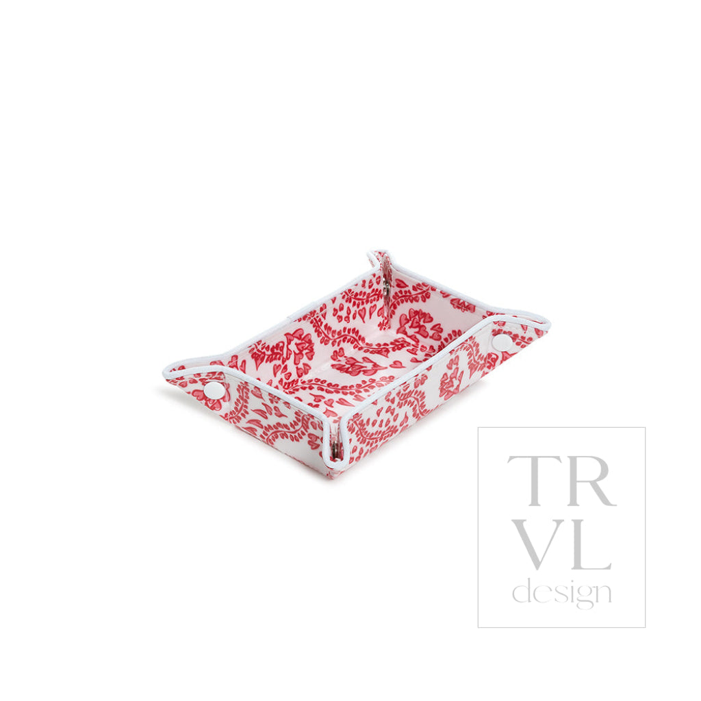 Luxe Gloss Tray Set - All Heart Red Cosmetic & Toiletry Bags