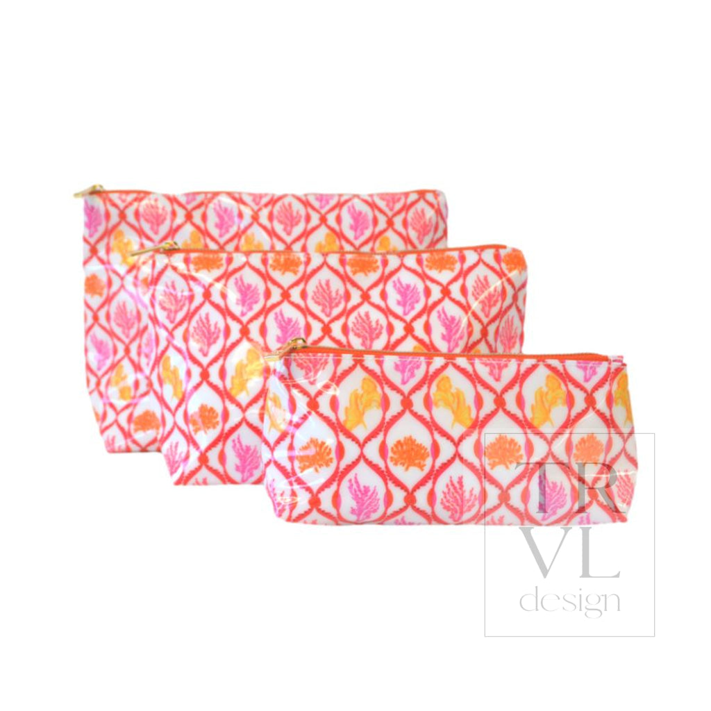 LUXE GLOSS TRIO BAGS - RED CORAL