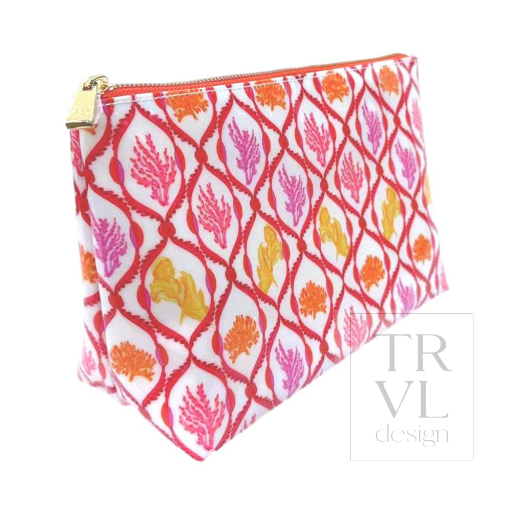 LUXE GLOSS TRIO BAGS - RED CORAL