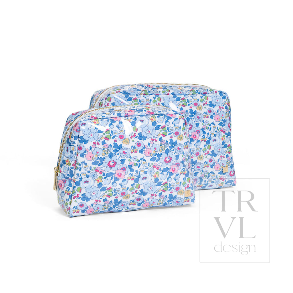 LUXE GLOSS WASH BAG SET - BRIDGEHAMPTON FLORAL - Cosmetic & Toiletry Bags