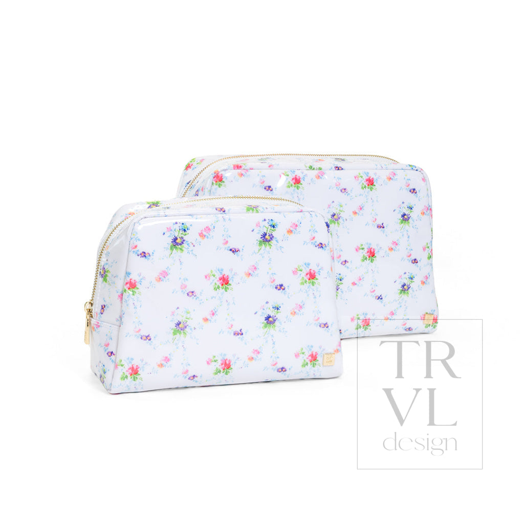 LUXE GLOSS WASH BAG SET - JULIETTE FLORAL - Cosmetic & Toiletry Bags