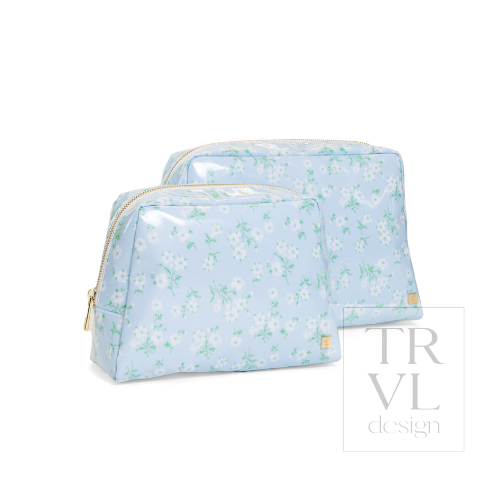 LUXE GLOSS WASH BAG SET - KIKI FLORAL - Cosmetic & Toiletry Bags