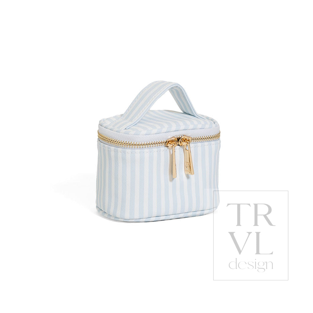 LUXE JEWEL CASE - PIMLICO STRIPE BLUE - Jewelry Holders
