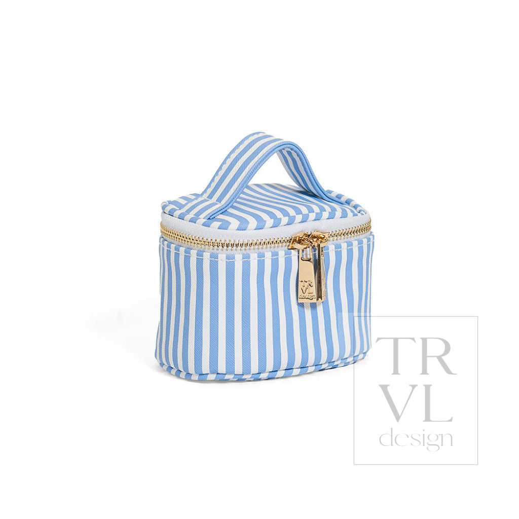 LUXE JEWEL CASE - PIMLICO STRIPE CHAMBRAY - Jewelry Holders